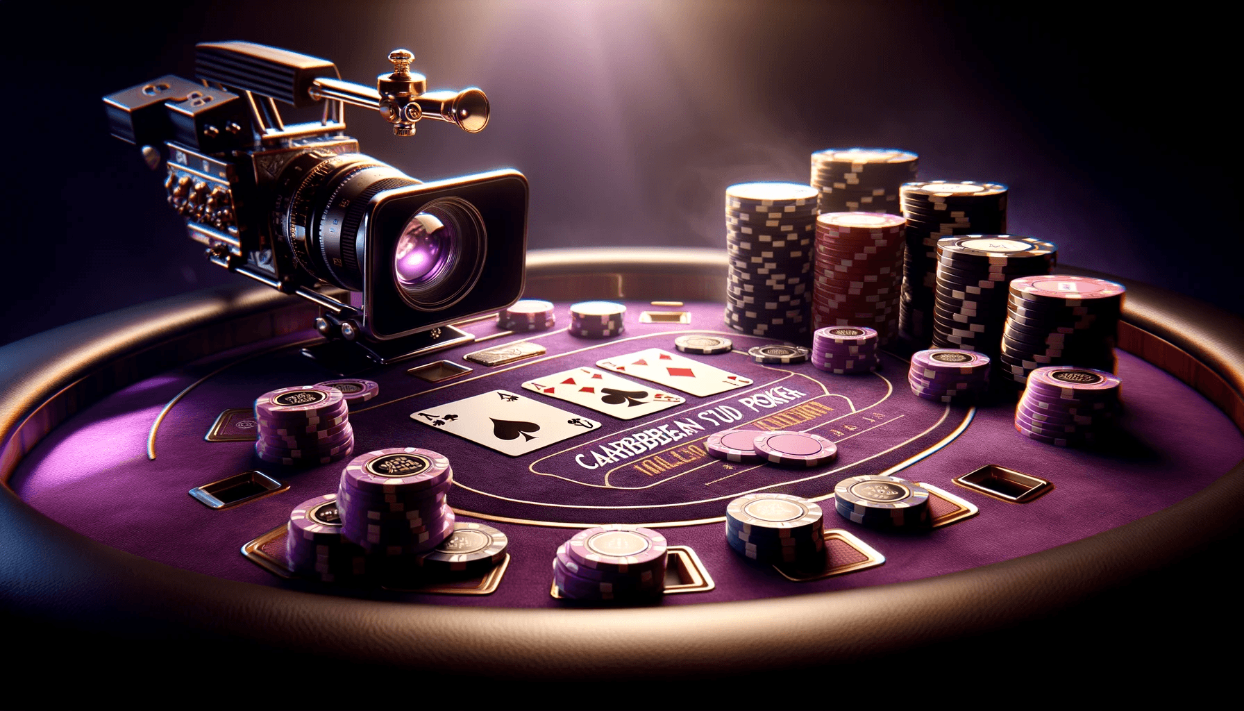 Les avantages et les inconvénients de jouer en ligne au Caribbean Stud en direct image