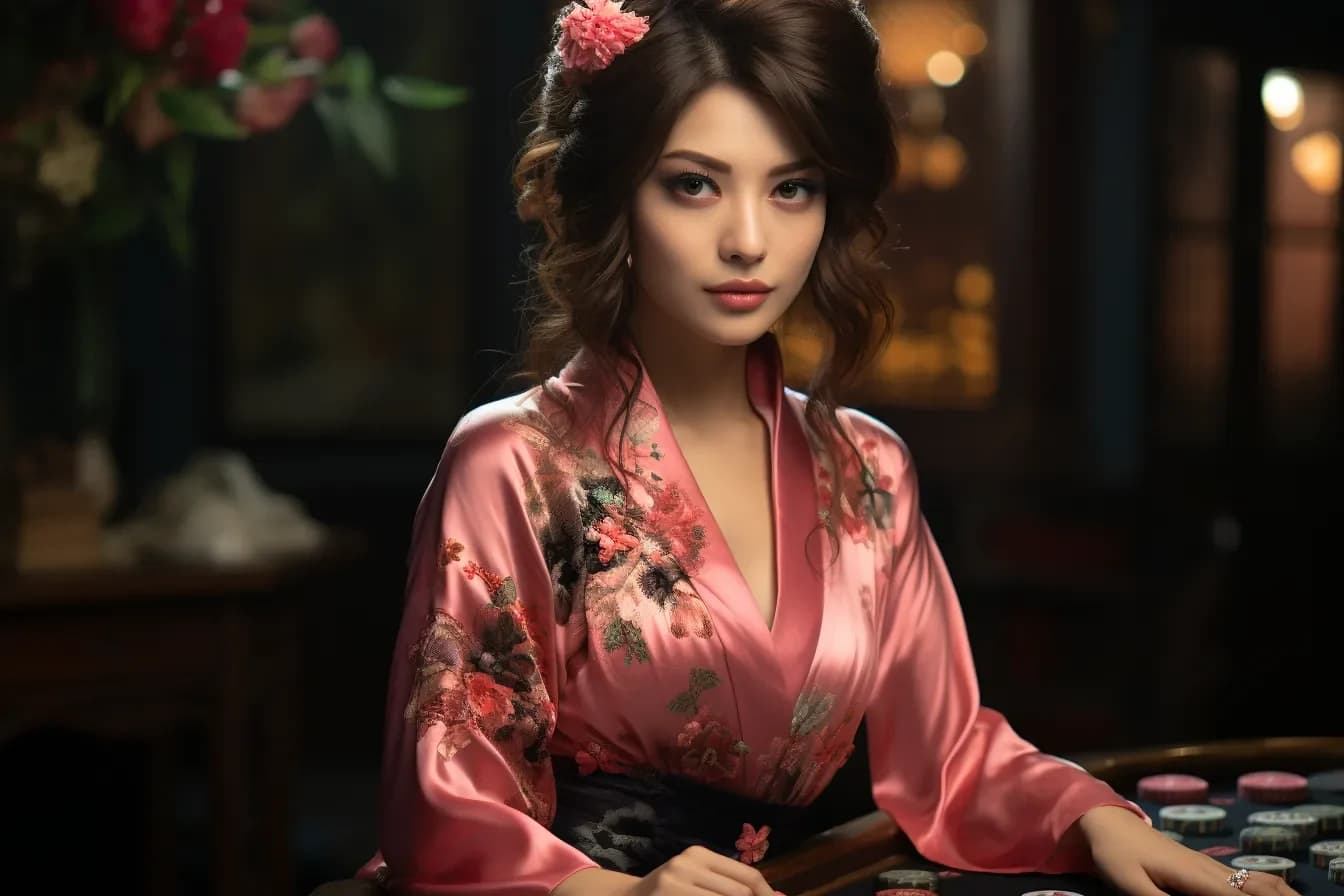 Jeux de casino en direct d'Asie image